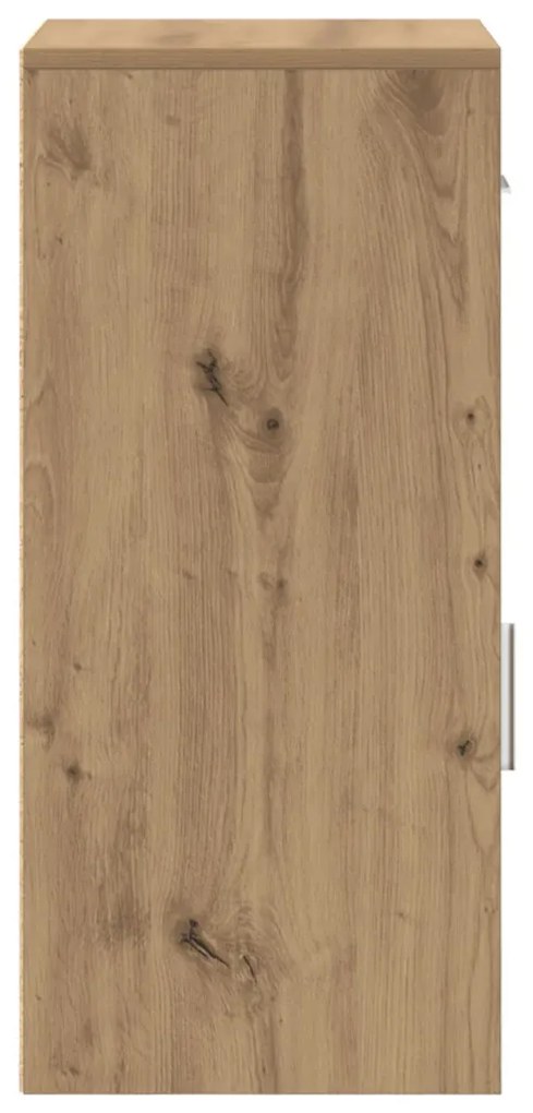 Oldalszekrény fiókkal kézműves tölgy 38 x 34,5 x 75 cm Faanyag