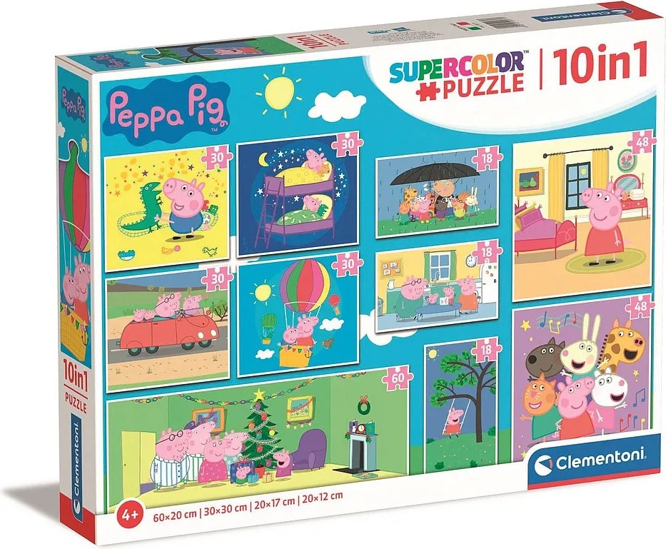 Peppa malac Life 10 az 1-ben puzzle Clementoni