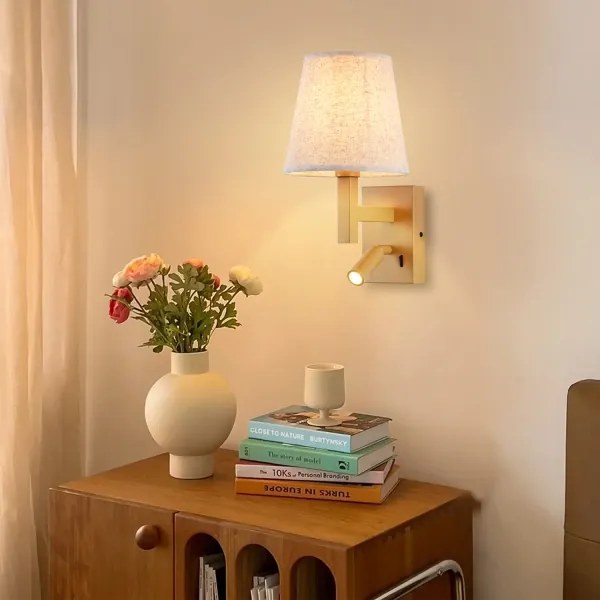 Brilagi - LED Fali lámpa DEYA 1xE14/40W/230V + LED/3W len/arany