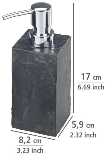 WENKO 17921100 - Szappanadagoló SLATE ROCK 250 ml antracit