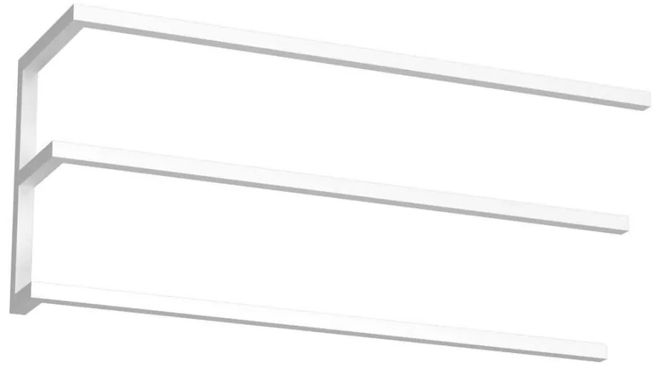 Fali törölközőtartó 25x60 cm fehér