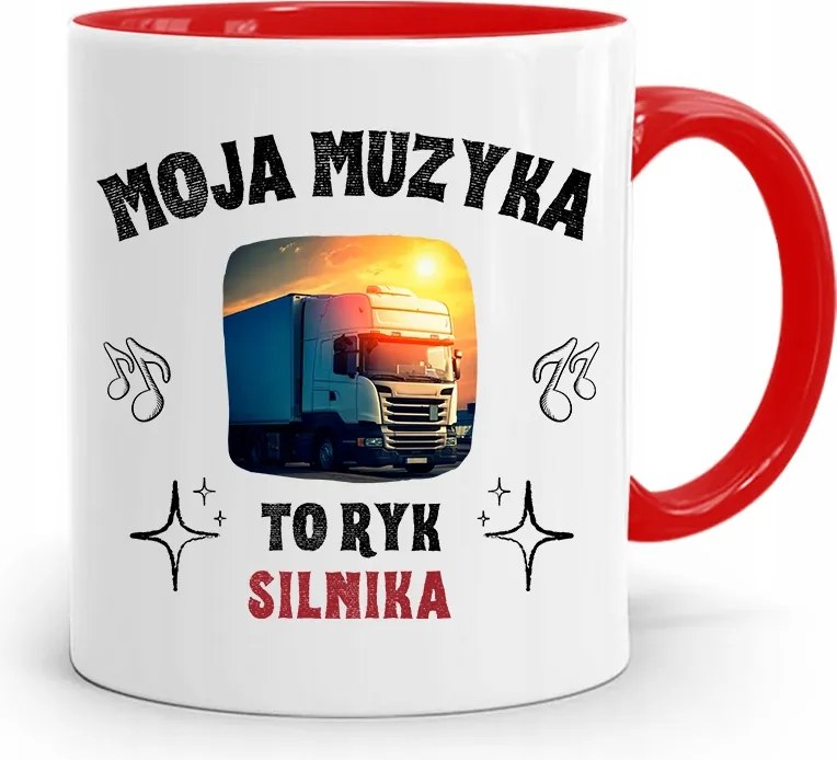 Sofőr Tira Bögre Piros Ajándék fényképes nyomtatással