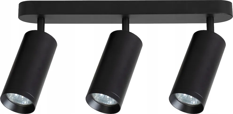 Mica Spot lámpatest fekete 3xGU10