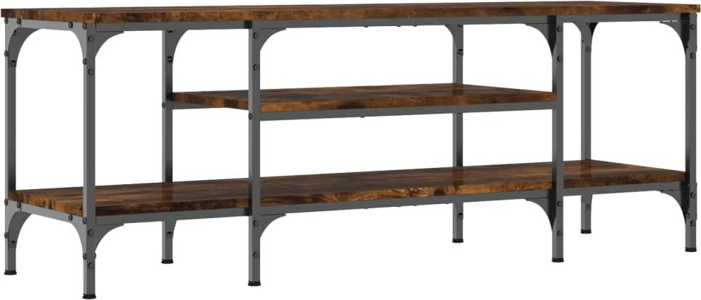 vidaXL sonoma tölgy színű szerelt fa és vas TV-szekrény 121x35x45 cm