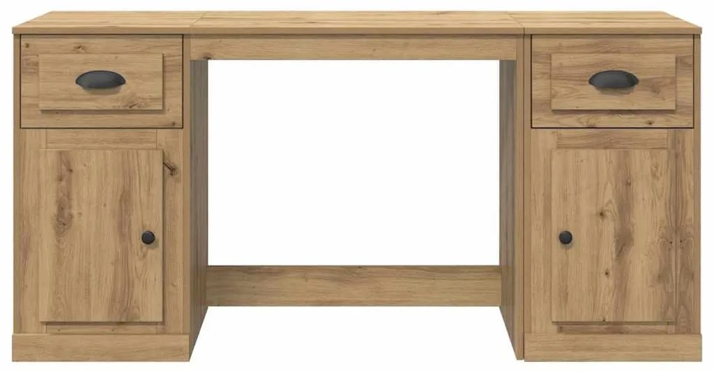 vidaXL Íróasztal szekrénnyel Artisan tölgy 154,5 x 50 x 75 cm Faanyag