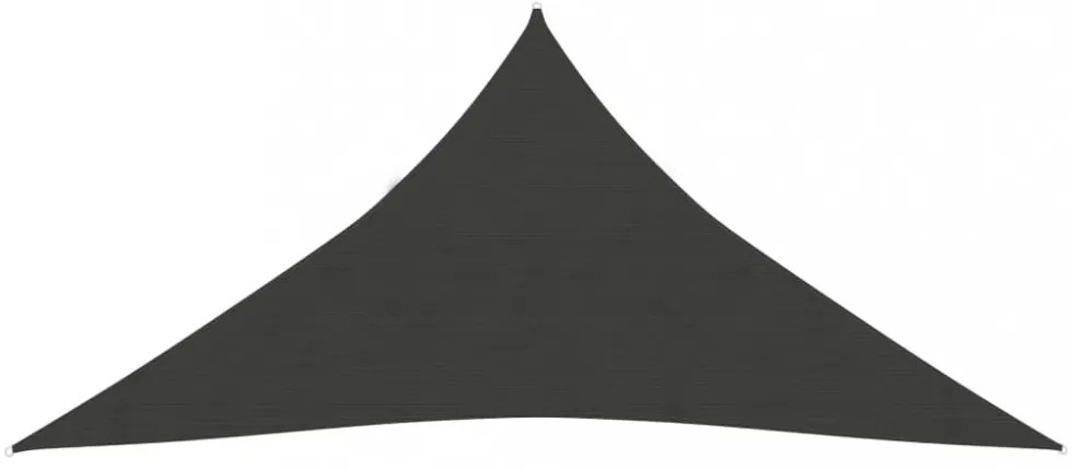 antracitszürke HDPE napvitorla 160 g/m² 4 x 5 x 5 m