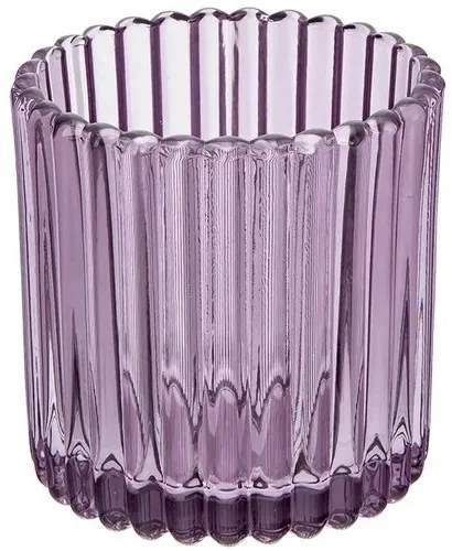 Altom Tealight üveg gyertyatartó teagyertyához, átmérő 8,5 cm, lila, 8,5 cm