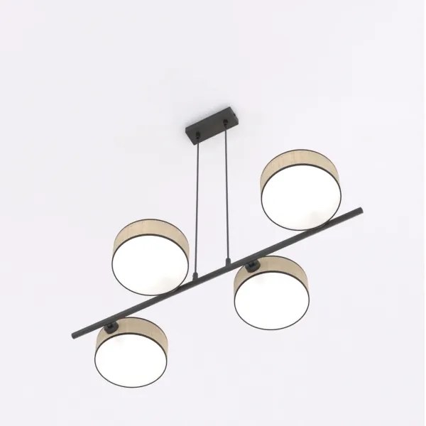 DRUMZ kábeles csillár 4xE14/10W/230V bézs