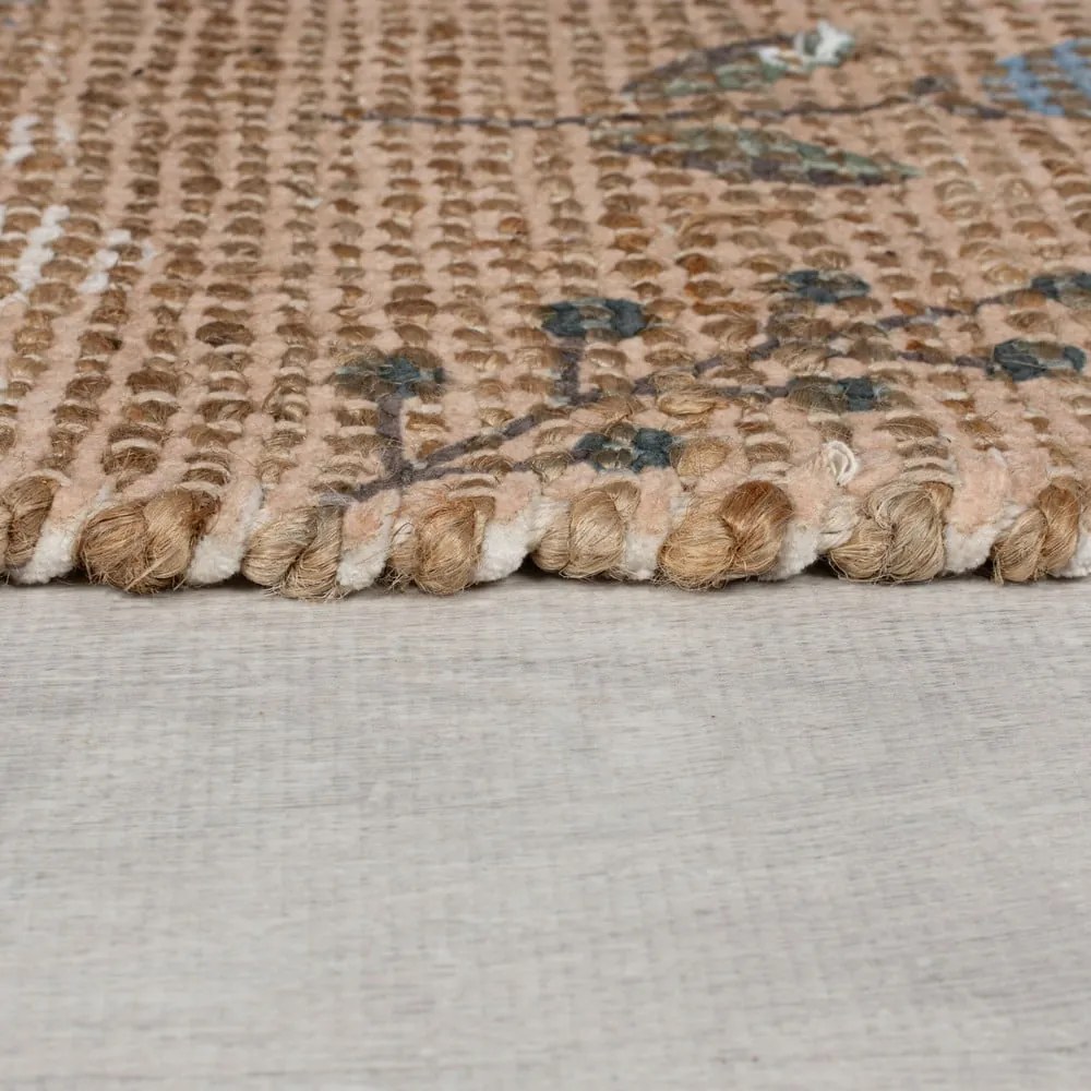 Natúr színű kézi szövésű juta keverék szőnyeg 160x230 cm Arriana – Flair Rugs