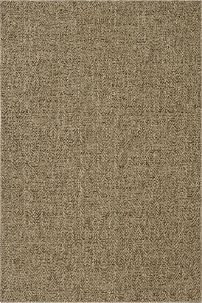 Sizal Outdoor Szőnyeg Csúszásgátló Bézs Levelek Erkélyre Ella 140x190 cm