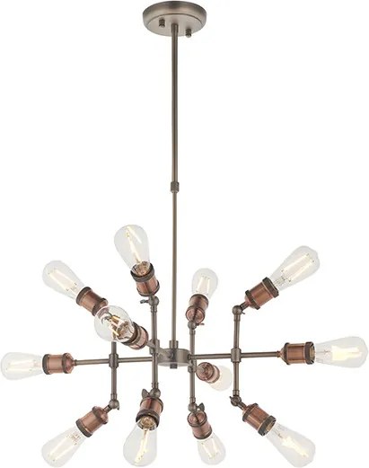 ENDON 81609 HAL Modern Csillár Antik Réz, Ón E27 IP20