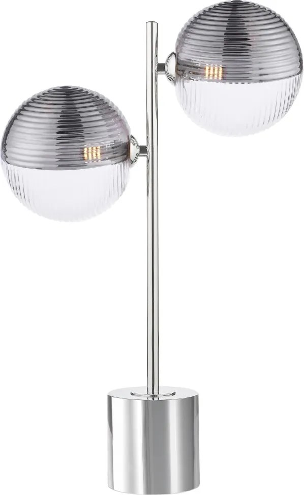 Dar Lighting modern asztali lámpa spiral csiszolt króm darspi4250-19