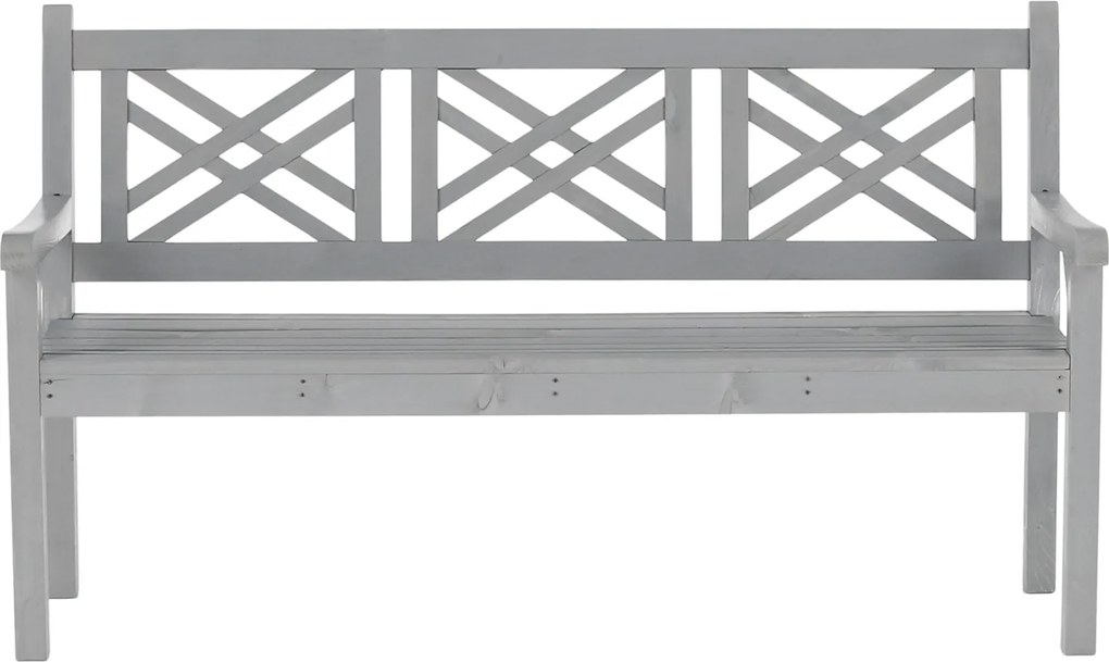 Fából készült kerti pad, szürke, 150 cm, FABLA