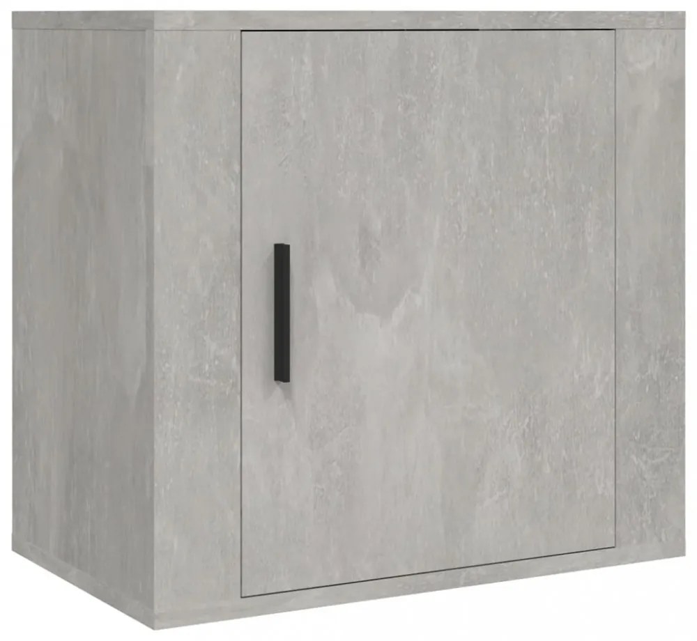 betonszürke falra szerelhető éjjeliszekrény 50x30x47 cm