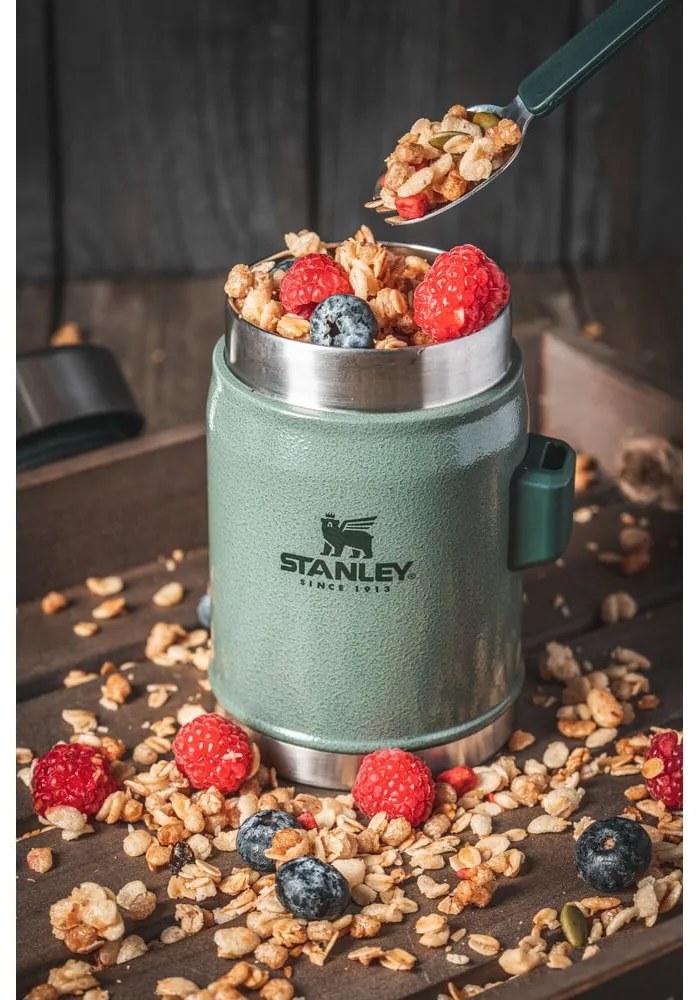Zöld rozsdamentes acél ételtartó termosz 400 ml Legendary Classic Hammer Tone Green – Stanley