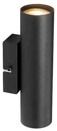 Modern fali lámpa fekete 2-lámpás - Jeana