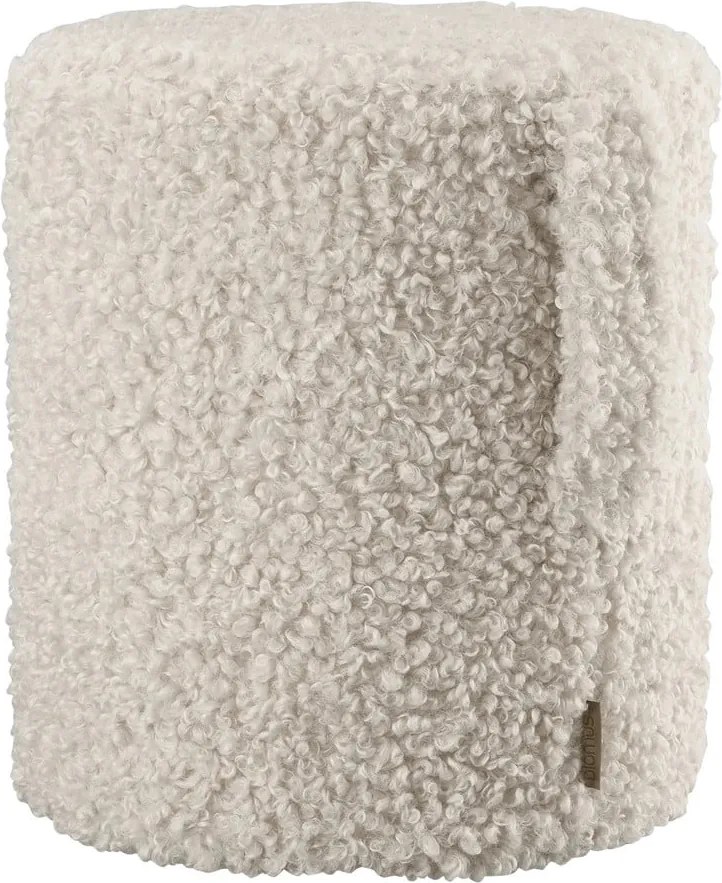 Bézs buklé puff Teddy – Blomus