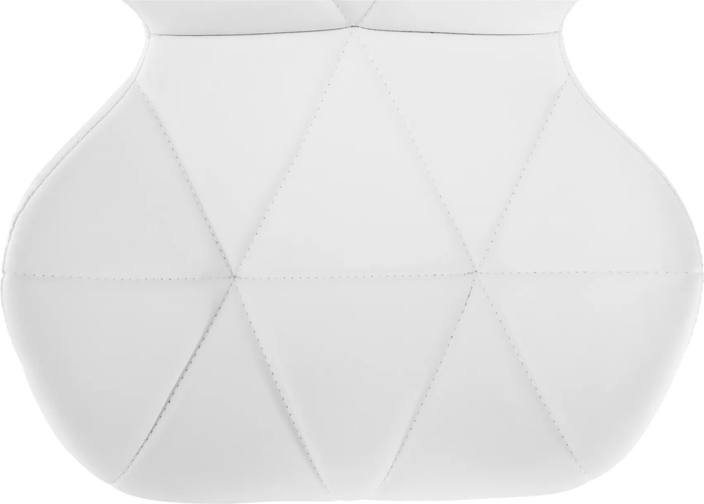 Irodai fotel, fehér/króm, ARGUS NEW