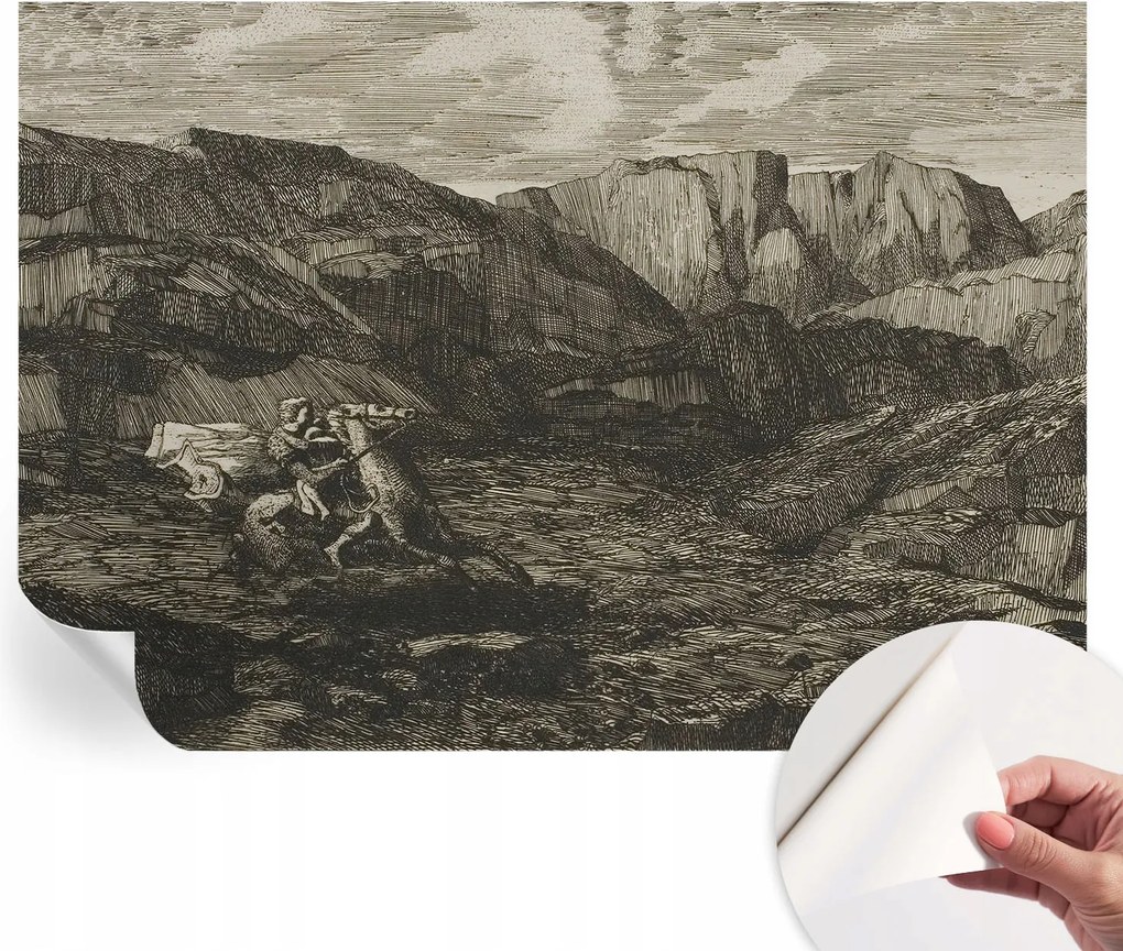 Dekoratív öntapadós fotótapéta Hálószobába Hegyi utazás 312x219 cm