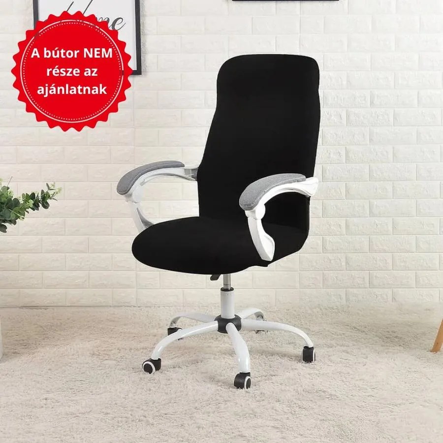 Forgószék Huzat (L-es, enyhén vízlepergető, 1 részes, rugalmas, mosható, fekete)