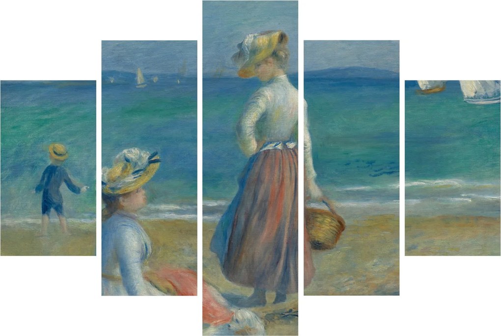 Kép - Auguste Renoir, Figures on the Beach, reprodukciók (150x105 cm)