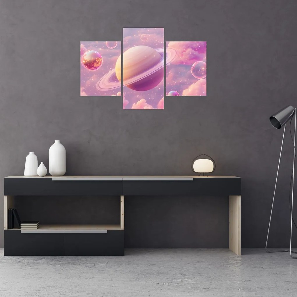 Kép - Rózsaszín bolygó (90x60 cm)