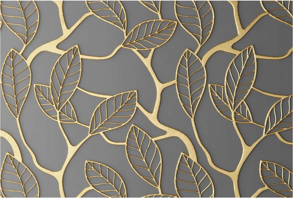 Flizelina fotótapéta Nappaliba és Hálószobába Elegáns levelek 104x70