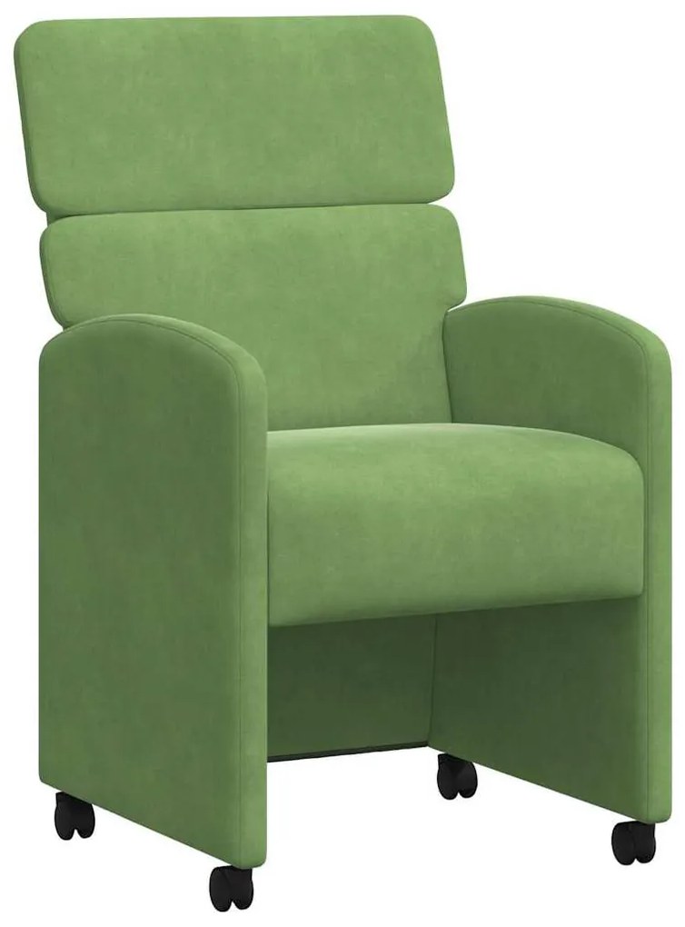 Kerekes Étkező Székek 2 pcs Világos zöld 58 x 65 x 98 cm