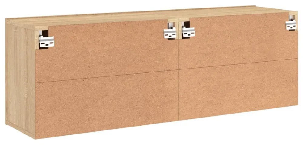 2 db sonoma tölgy színű fali TV-szekrény 60 x 30 x 41 cm