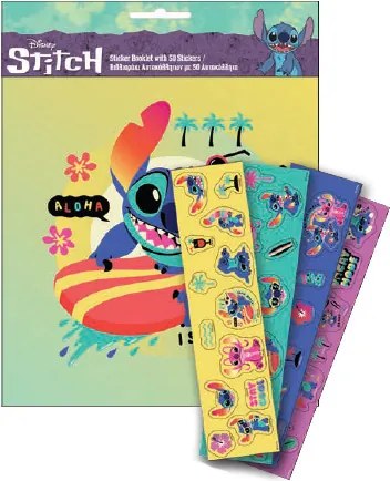Disney Lilo és Stitch, A csillagkutya Surf matricás album 50 db matricával