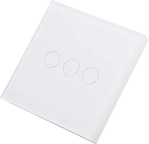 Kapcsoló Érintőkapcsoló 110-240V Vízszintes Függőleges Fehér Wifi