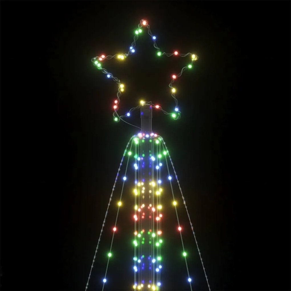 színes LED karácsonyfa 861 LED 478 cm
