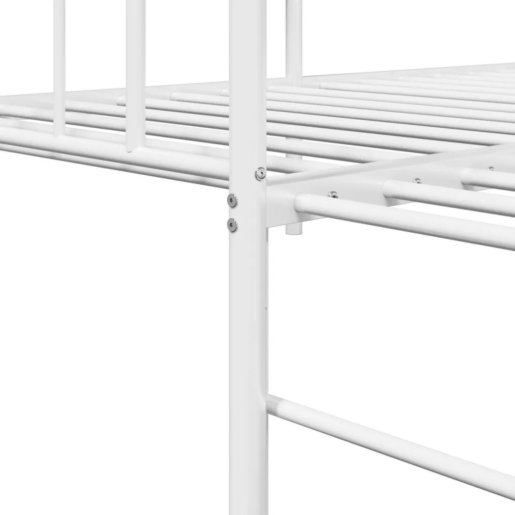 Daybed keret trundle-lal Fehér 100x190 cm Acél