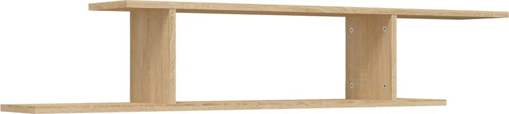 vidaXL sonoma tölgy szerelt fa falra szerelhető TV-polc 125x18x23 cm