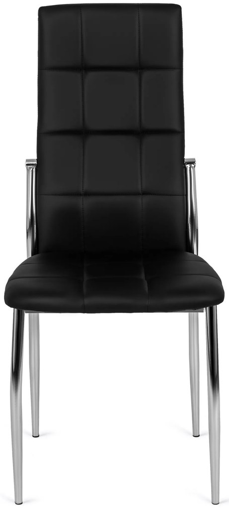 Fekete Eco-bőr Étkezőszék. MOLLY