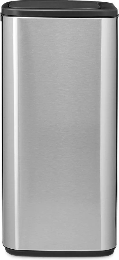 Matt ezüstszínű acél érintésre nyíló szemetes 30 l Bo Touch – Brabantia