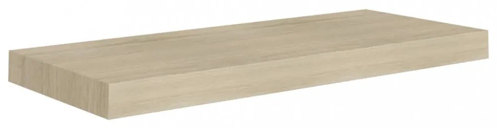 tölgyszínű MDF lebegő fali polc 60 x 23,5 x 3,8 cm