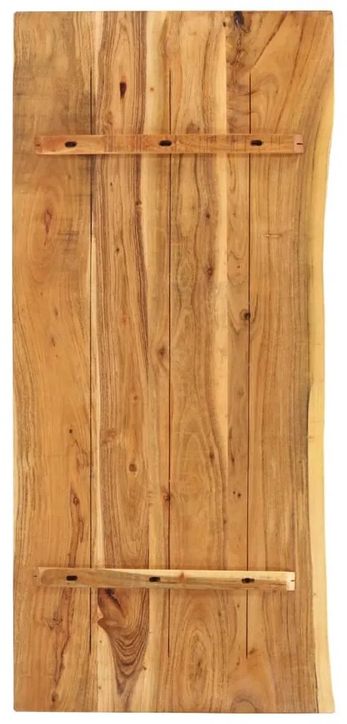 Tömör akácfa fürdőszoba piperepolc 140x52x3,8 cm