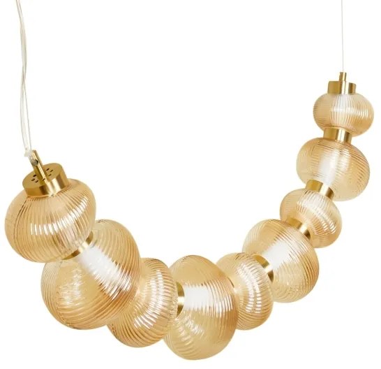 LED csillár kábelen BOLLA LED/36W/230V arany/füstös bézs