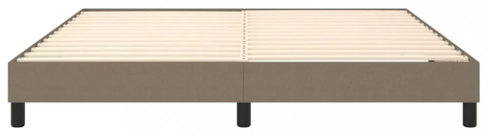 tópszínű szövet rugós ágykeret 180 x 200 cm