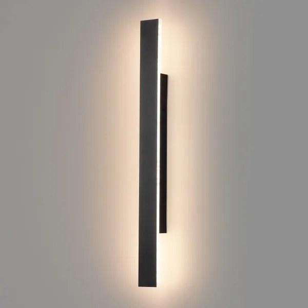 LED kültéri fali lámpatest WOW LED/11W/230V 3000/4000/6000K 60 cm IP54 fekete