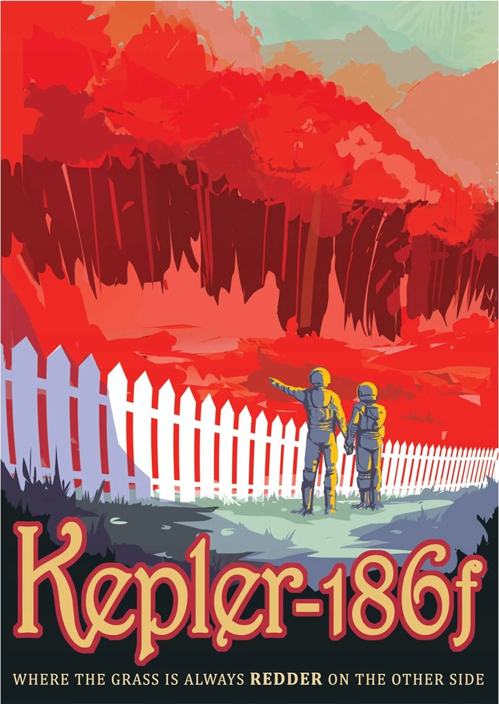 Nasa poszter Jpl Kepler 186f Poster