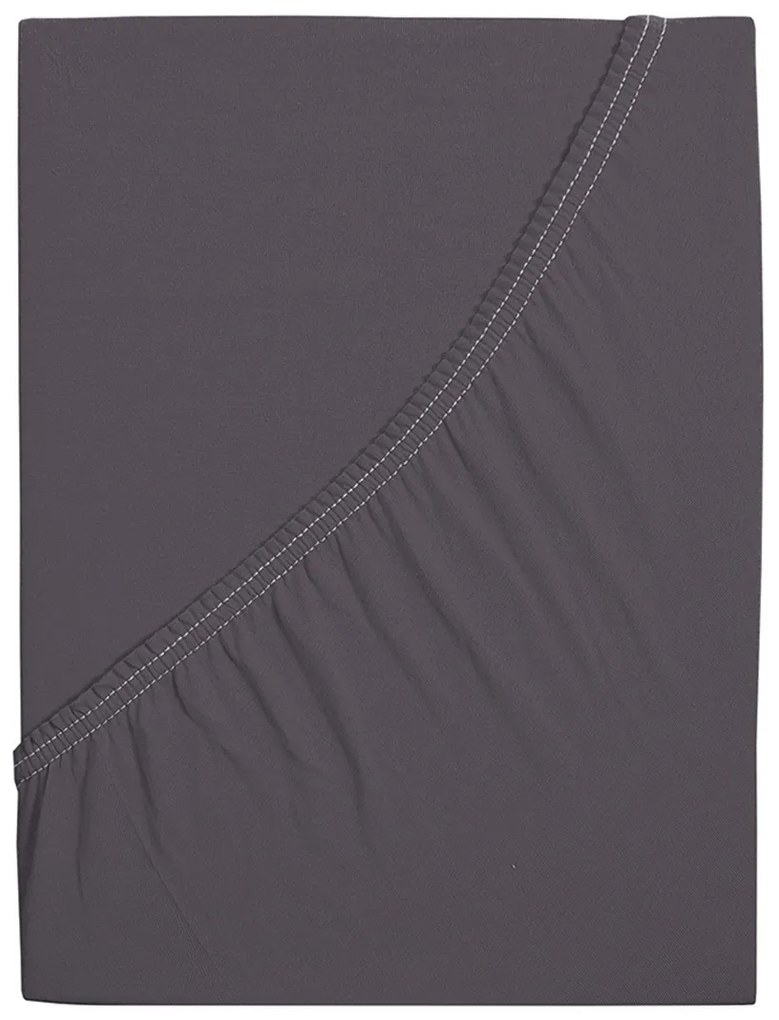 4Home Premium jersey lepedő antracit, 90 x 200 cm, 90 x 200 cm