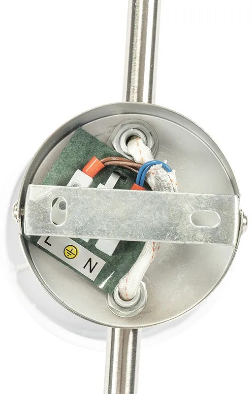 Acél mennyezeti reflektor fehér árnyékolóval 3-lámpás állítható - Hetta