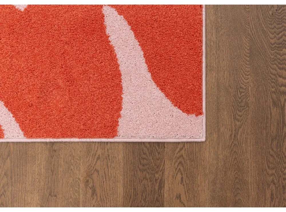 Piros-rózsaszín gyerek szőnyeg 80x150 cm Hugsy Coral – FD