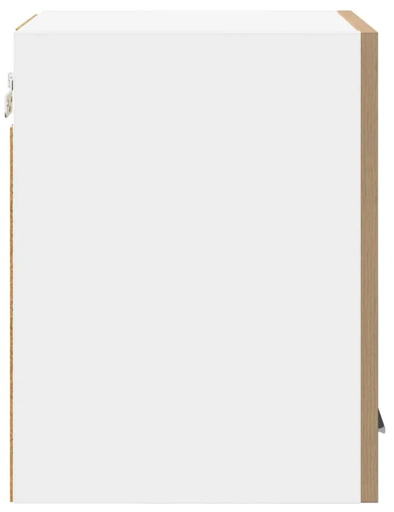 Függő szekrény polcokkal Riga 2 pcs Artisan tölgy és fehér