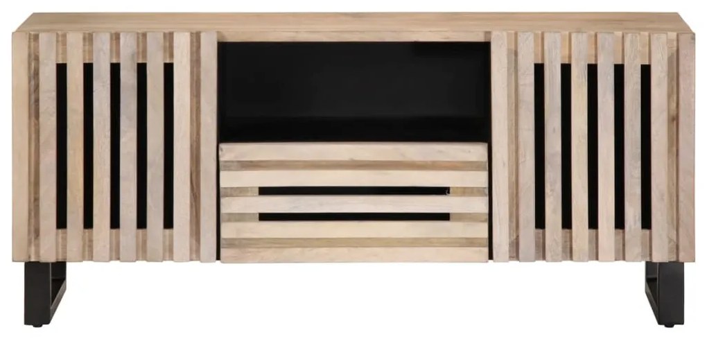 tömör mangófa TV-szekrény 100 x 34 x 46 cm