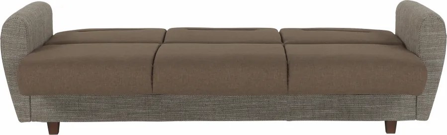 3-ülés ágyfunkcióval, barna, MILO 3-Ülés