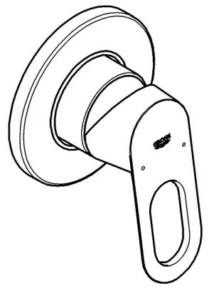 GROHE 29042000 - BAULOOP zuhanycsaptelep, fényes króm