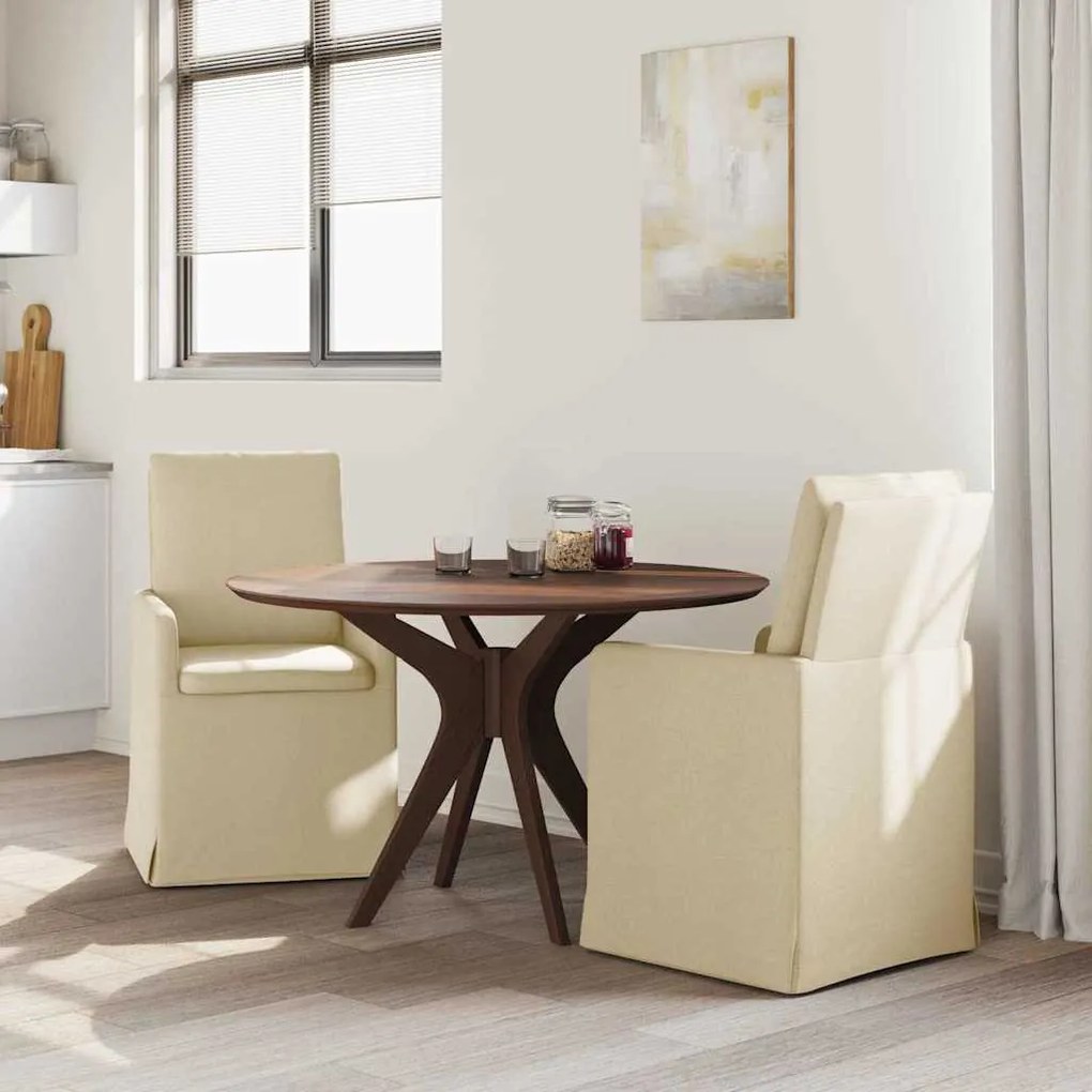 Étkező Székek 2 pcs Krém 57 x 67 x 98 cm szövet